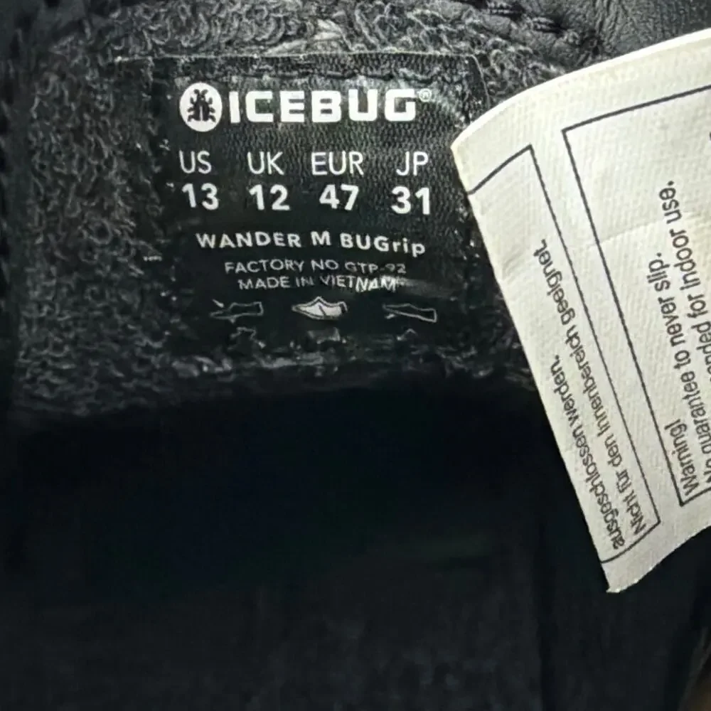 Icebug Boots Mens 13 Wander BUGrip Chelsea Brown Leather Snow